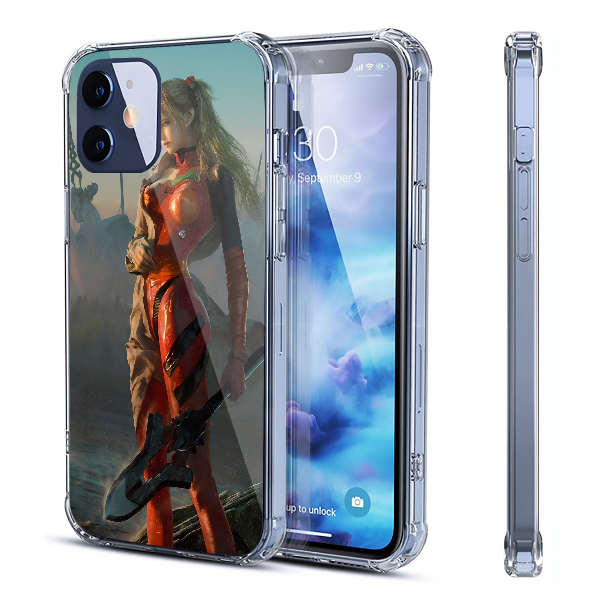 （画像用） EVA 新世紀エヴァンゲリオン 【iPhone 12シリーズ対応】透明スマホケース（クリアソフトケース）